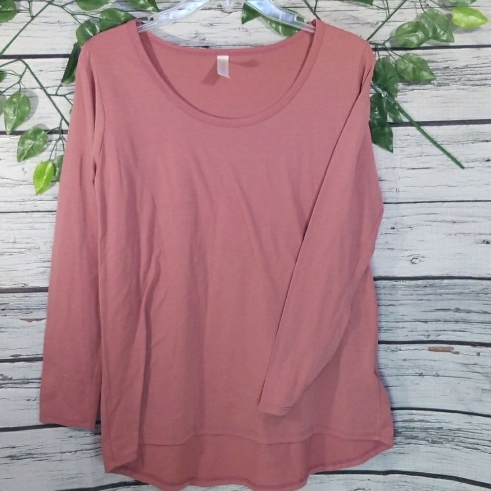 LulaRoe long sleeve scoop neck soft shirt sz Small